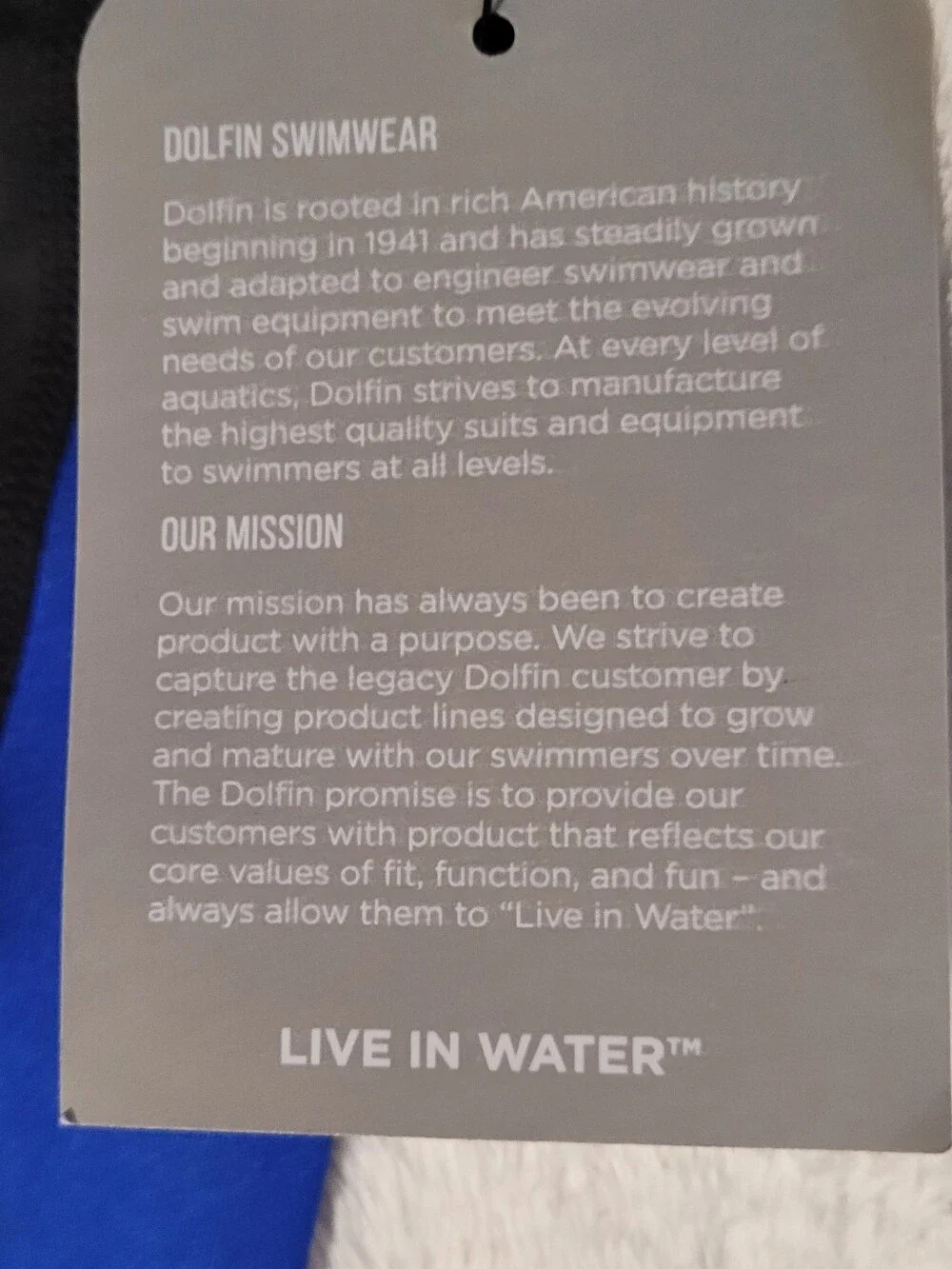 Dolfin streamlined swim